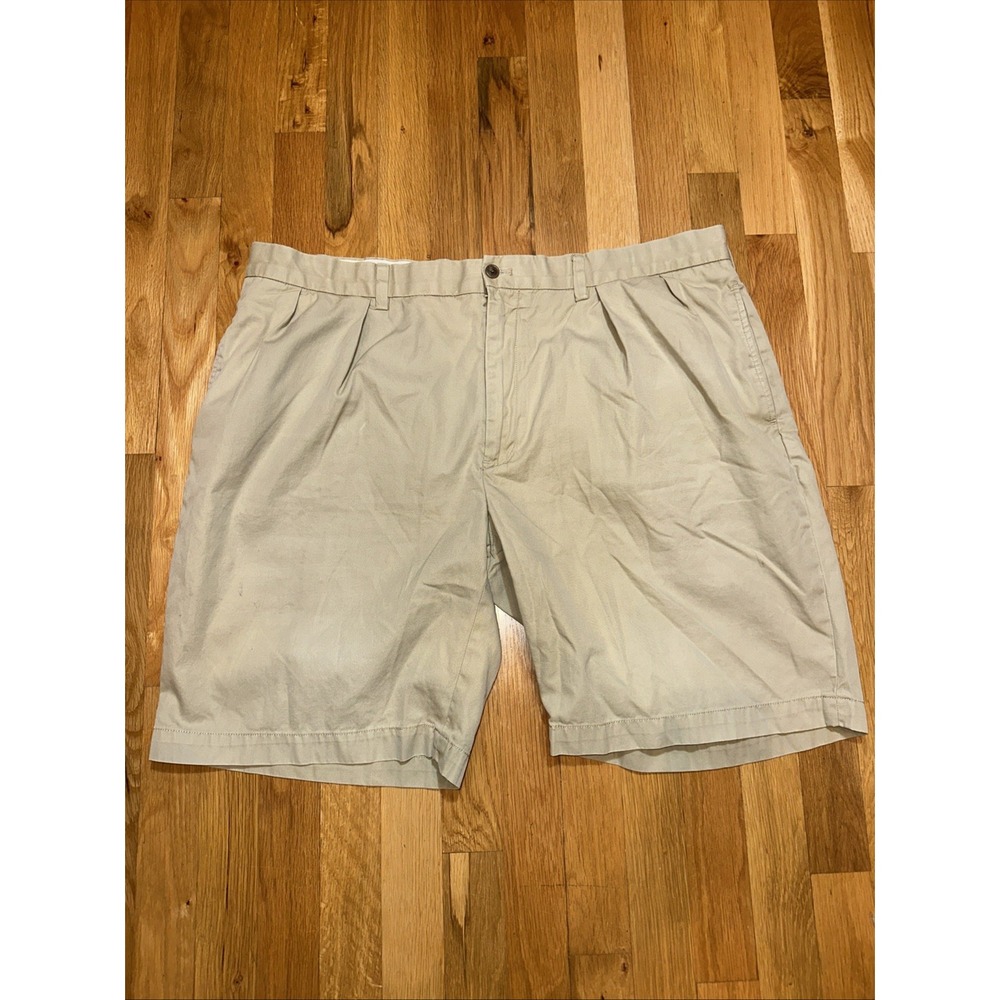 VTG Polo Ralph Lauren Chino Shorts Men's 42 Khaki Pleated Golf Preppy USA Made